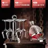 Elegante juego de copas de vino de cristal, decantador de vidrio estilo europeo, copa grande para uvas borgoña