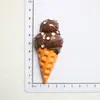 Nuevos Accesorios de Resina de Helado DIY Pegamento de Crema Funda para Teléfono Móvil Imán para Refrigerador Llavero Colgante Material
