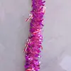 Colgantes de bastón de decoración navideña, cintas de espumillón, guirnaldas, cintas de colores densos, suministros de decoración para fiestas navideñas, adornos colgantes