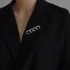 Nuevo Estilo Cadena Pin Broche Antiluz para Mujer Corsage Sencillo Hebilla de Pañuelo de Seda Artefacto Ceñidor de Cintura Accesorios de Vestimenta Accesorios de Vestimenta