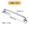 Maçaneta de porta industrial sólida galvanizada de aço redondo de 16 mm, maçaneta de ferro para porta de ferro resistente, porta de tamanho grande e pequeno, maçaneta de porta deslizante