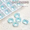 Arte para Uñas Almohada Forma Mocha Pedrería 8*10 Pedrería Iridiscente con Base Puntiaguda Pedrería de Cristal Diamantes Transparentes para Uñas Accesorios Adornos 10 Piezas
