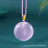 Nuevo Colgante de Cerradura de Nube Piedra Ojo de Gato Estilo Chino Cerradura Ruyi para Mujer, Sello Hebilla de Seguridad Ojo de Gato Colorido Hielo Calidad Alta Colgante Estilo Antiguo