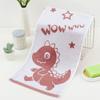 Toalha de Lavar Infantil Fibra de Bambu Macia Dinossauro de Desenho Animado Toalha Pequena Fio Tingido Absorvente Toalha Infantil Toalha Infantil Espessa