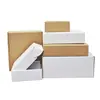 Caja blanca para máquina voladora ancho 30 cm cartón corrugado extra duro caja de embalaje impresa caja para paquetería express embalaje personalizado lotes pequeños