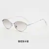 Gafas de Sol Futuristicas Estilo Ojo de Gato Y2K Europeas y Americanas para Mujer, Gafas de Calle Estilo Hot Girl Milenial, Gafas de Sol Metálicas Retro Punk para Hombre