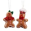 Homem de gengibre de Natal Decorações de Natal Vitrine de shopping Pingente de Natal Boneca de homem de gengibre de tecido Atacado
