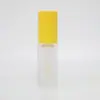 Tubo de Glaze Labial Quadrado Mingli Embalagens Grande Capacidade Fosco PET Frasco de Gloss Labial Fosco GH211-Y Fosco