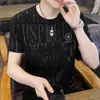 Camiseta de Manga Corta de Verano para Hombre del Fabricante Original, Estilo Delgado de Moda de Seda de Hielo, Elegante de Media Manga, Secado Rápido, Sensación Fresca