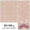 Redanco Nuevo Avión 3D Popular Pegatinas para Uñas Caricatura Corazón Pintado a Mano Lindas Pegatinas para Uñas Dh-909