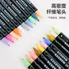Set de marcadores acrílicos de doble punta para uso transfronterizo, gran capacidad, set de bolígrafos de dibujo para niños con punta suave, bolígrafo para garabatear de colores apilable