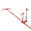 Soporte Doble para Cañas de Pescar con Dos Soportes, Accesorios de Soporte Doble para Cañas, Cabeza en Forma de Cuerno, Soporte Luminoso para Cañas de Pescar, Madera Maciza