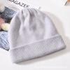 Chapéu de Tricô de Pelo de Coelho para Outono e Inverno para Homens e Mulheres, Gorro Quente de Lã de Coelho Macio de Camada Dupla Espessada, Chapéu Slouchy, Chapéu para Clima Frio
