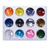 Pó de glitter para unhas, lantejoulas, pó de cristal esculpido de 12 cores, pó de pérola de papel de concha, cinco estrelas, pêssego, coração, flor seca, pó de laser