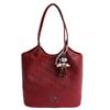 Bolsa de Mano Tejida de Gran Capacidad Estilo Coreano para Mujer Bolso de Hombro para Madre Nuevo Color Puro Moda Casual Cuero PU Suave Bolso Grande