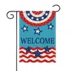 Bandera de Jardín Transfronteriza 2024 Nueva Primavera y Verano Serie del Día de la Independencia Americana Bandera Decorativa para Jardín Exterior Lino Doble