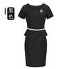 Vestido Profesional Recepción Salón de Belleza Ropa de Trabajo para Mujer Verano Dama Elegante Departamento de Ventas Ropa de Trabajo de Gama Alta