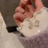 Brincos de Liquidação [50 centavos o par] Brincos de Tarraxa Cravejados com Diamantes Estilo Coreano Simples Versátil Brincos de Coração Flor