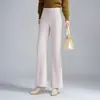 Calças pantalona elegantes para mulheres, novos estilos outono/inverno, cintura alta, corte solto, modeladoras, estilosas e casuais