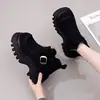 Botines de Algodón con Forro de Felpa para Invierno para Mujer, Botas Martin Antideslizantes de Suela Gruesa, Nuevos Moda 2025 Elegantes Versátiles Cálidos