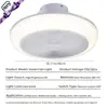 Nuevo Ventilador de Techo con Luz 2026 Moderno Transfronterizo Decoración del Hogar Ventilador de Techo Silencioso Grafiti App Inteligente Luz de Ventilador para Sala de Estar