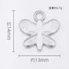 Pingente de Borboleta Estilo Coreano Acessórios DIY Liga Galvanizada Joias Colar Pulseira Brincos Pingente Único Pingente Duplo Pingente Pequeno