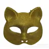Explosões Transfronteiriças Máscara de Bola Sexy Pó Dourado Máscara de Mulher Gato Bar Baile de Máscaras Cospla Fantasia