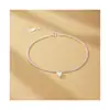 Pulseira Popular de Moda Europeia e Americana Transfronteiriça Design de Nicho Coração Zircônia Pulseira de Jasmim com Diamante Brilhante 2025 Verão para Mulheres