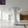 Colunas de Plástico Reforçado com Fibra de Vidro Centro de Marketing Hall de Exposições GRC Parede de Fundo do Teto Mesa de Areia Decoração Grg Hall de Hotel Design Oco