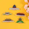 Ímãs de geladeira personalizados em acrílico, populares online, culturais e de turismo, desenhos animados criativos, presentes magnéticos de viagem, adesivos decorativos para geladeira