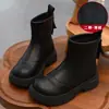 Botas de invierno y otoño estilo Martin para niñas, botas para niños, nuevas botas de cuero de invierno 2026, botines individuales para bebé, botines cortos cálidos con forro de felpa
