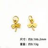 Plata S925 Chapada en Oro Accesorios DIY Mango Olla Ventilador Plátano Mano de Buda Corazón Oso de Dibujos Animados Colgante Pequeño Pulsera Mango