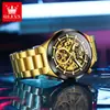 Fábrica de Marca Oris Venta al por Mayor Reloj Mecánico Multifuncional para Hombre Reloj Hueco con Diamantes Moda Reloj Luminoso para Hombre