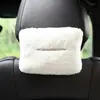 Caja de Pañuelos Creativa para Coche, Caja de Pañuelos para Respaldo de Asiento de Coche, Suministros de Decoración Interior, Colgante de Dibujos Animados Estilo Dibujos Animados Portapañuelos de Lana de Cordero