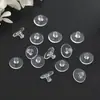 Tampões de Ouvido Ufo Transparentes, Tampões de Ouvido de Borracha em Formato de Disco Ampliado, Antiderrapante e Anti-Queda, Acessórios para Brincos DIY