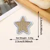 Directo del fabricante: Parches bordados de pentagrama coloridos mini con adhesivo termofusible para ropa, sombreros, bolsos y parches decorativos