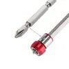 Boquilla de llenado de lote fuerte anillo magnético cabeza de lote más anillo magnético broca de destornillador de metal más posicionador magnético anillo magnético universal manguito de acero