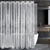 Cortina de Chuveiro Cubo de Água 3D Transfronteiriça Padrão Seda Impermeável Cortina Divisória de Banheiro Cortina de Pedrinhas Cortina de Chuveiro Estéreo Comércio Exterior em estoque
