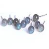 Brincos de orelha de cristal natural de prata esterlina S925, brincos retrô com pedra de puxar, temperamento, brincos de pedra da lua azul com gradiente doce