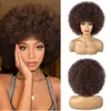 Pelucas Europeas y Americanas Transfronterizas, Postizos de Fibra de Alta Temperatura Afro, Cabello Largo Liso, Rizos Africanos Pequeños, Cabello Rizado Corto y Largo Esponjoso, Kinky