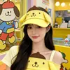 Adorable Gorra de Sol con Dibujo de Perro Pudín Estilo Japonés para Niña Deportes al Aire Libre Casual Protección Solar Gorra de Béisbol para Mujer