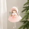 Navidad Nuevo Llegada Falda de Lana de Cordero con Encaje Alas Colgante de Ángel Accesorios para Árbol de Navidad Escena Disfraz