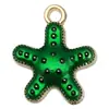 20 Tipos de Pingentes de Liga Verde com Gotejamento de Óleo, Brincos de Coração de Cacto, Pulseiras, Acessórios para Joias Artesanais DIY