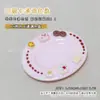 Paleta de Nail Art Mini Bolo Desenho Animado Paleta Portátil Paleta para Mistura de Cores Cremosas Tinta para Mistura de Cores da Pintura Chinesa Acessórios para Aquarela