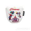 Al por mayor En stock Payaso Béisbol Globo Aerostático Cubre Putter Pu Suave Semicircular Recto Magnético Cubierta para Putter de Golf