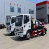 Camión de Basura Dongfeng Dolica 7 Metros Cúbicos Marca Azul Montado en Brazo Venta Directa de Fábrica Puede Transportar 12 Toneladas de Arena y Grava Camión de Basura para Construcción