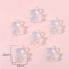 Colgante de mariposa con forma de estrella de cinco puntas, lágrimas azules transparentes de AliExpress, joyería hecha a mano, material de bricolaje casero.