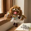 Muñeca de Cáscara de Fruta Natural Kit de Materiales Hecho a Mano para DIY, Muñeca de Vaina de Frijol Producto Terminado, Colgante de Carrillón de Viento de Fruta, Regalo del Día de San Valentín