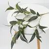 Hojas de Plantas Artificiales, Hojas de Eucalipto, Hojas de Dinero, Hojas de Eucalipto, Arreglos Florales Artificiales, Decoración del Hogar, Arte Floral de Plantas Verdes