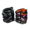 Suministros para Camping y Ciclismo al Aire Libre Pulsera Trenzada de Cuerda de Paraguas Silbato Multifuncional de Emergencia Abridor de Botellas Pulsera de Elevación
